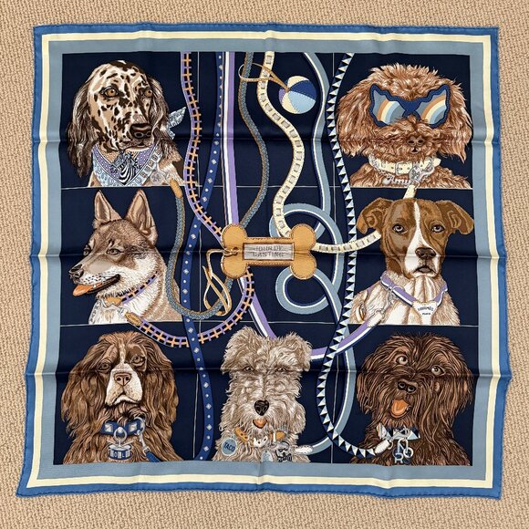 Hermes Accessories - HERMES Jour de Casting 70cm Silk Scarf